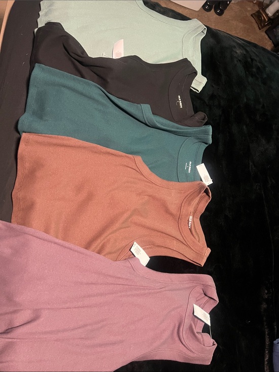 Old Navy Tops - Old Navy Black Ribbed Crewneck Tank with Assorted Colors